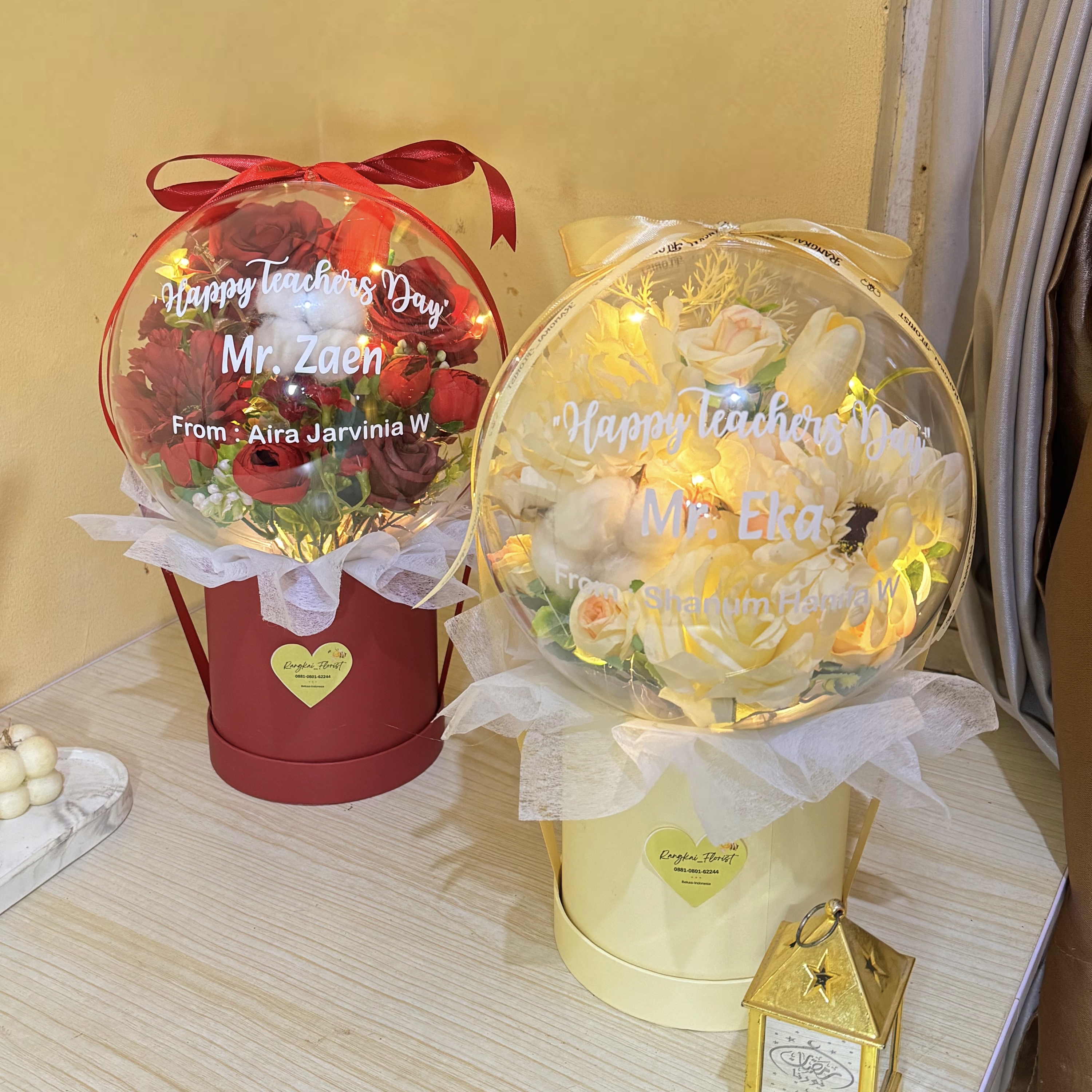 Balon Bunga Akrilik D20