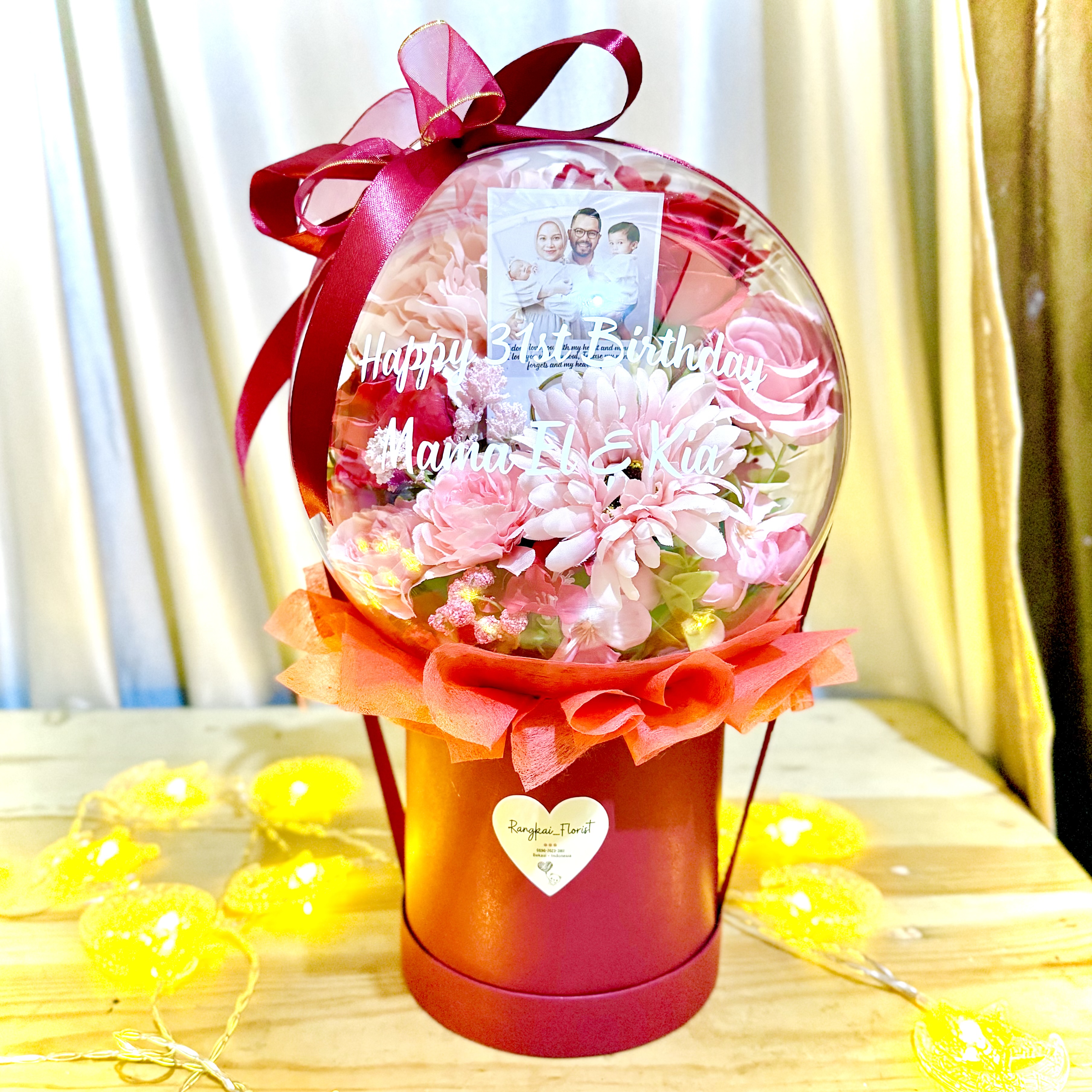 Balon Bunga Akrilik D26