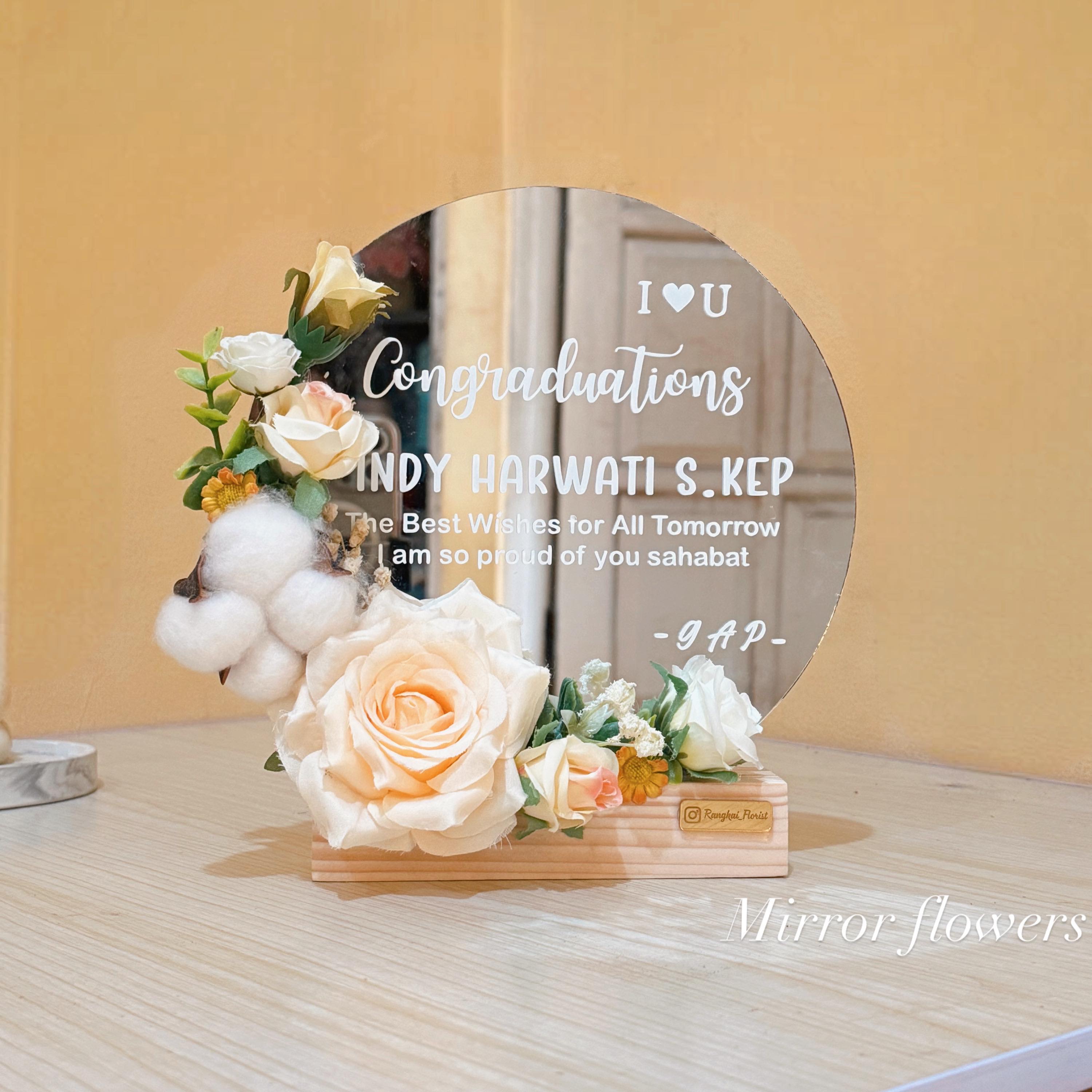Mirror Roundy Flowers