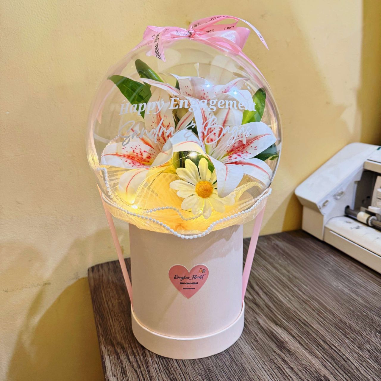 Balon Acrylic Lily Flowers (RA24)